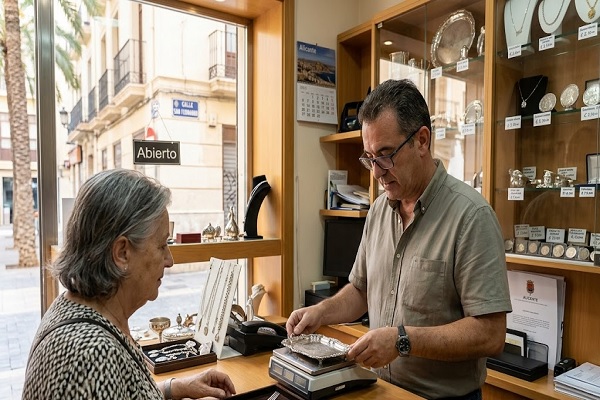 Mejores sitios para comprar y vender plata en Alicante