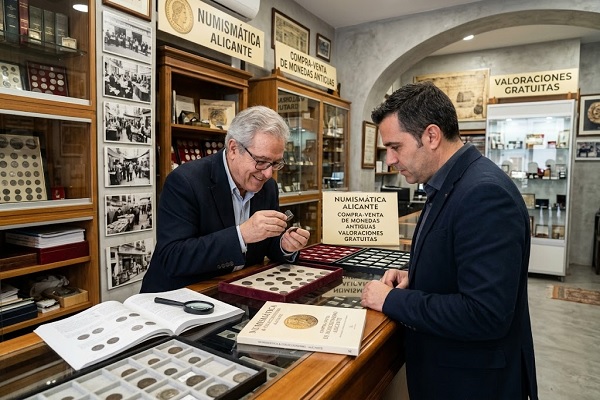 Mejores sitios para comprar y vender monedas antiguas en Alicante